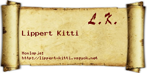 Lippert Kitti névjegykártya